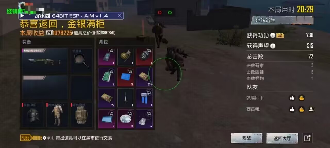 和平精英《独行者》外挂